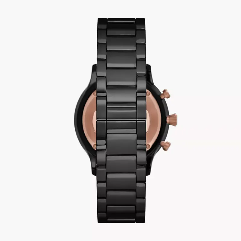 Emporio Armani Giovanni Chronograph Black Dial Men's Watch | AR70006